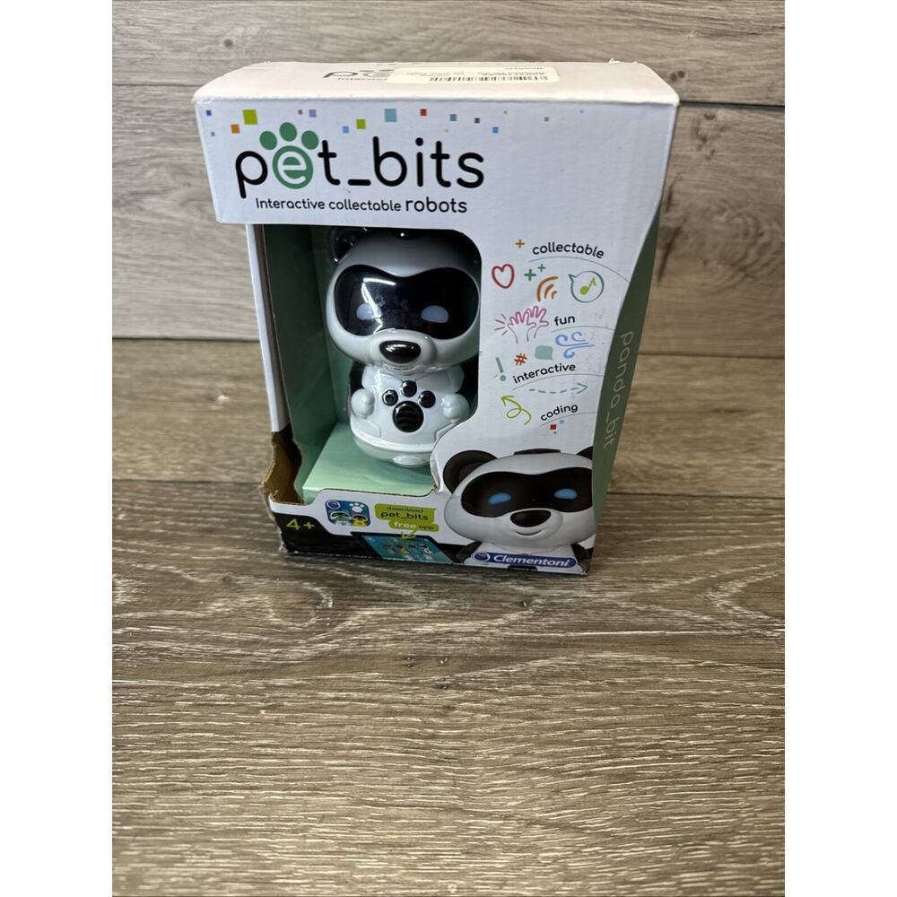 Clementoni Pet Bits Interactive Coding Robot STEM For Kids 4+ Panda Bear Bit